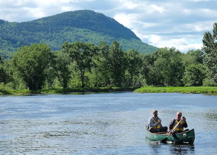 Lucas St. Claire and Interior Secretary Ryan Zinke at Katahdin Woods and Waters NM/DOI