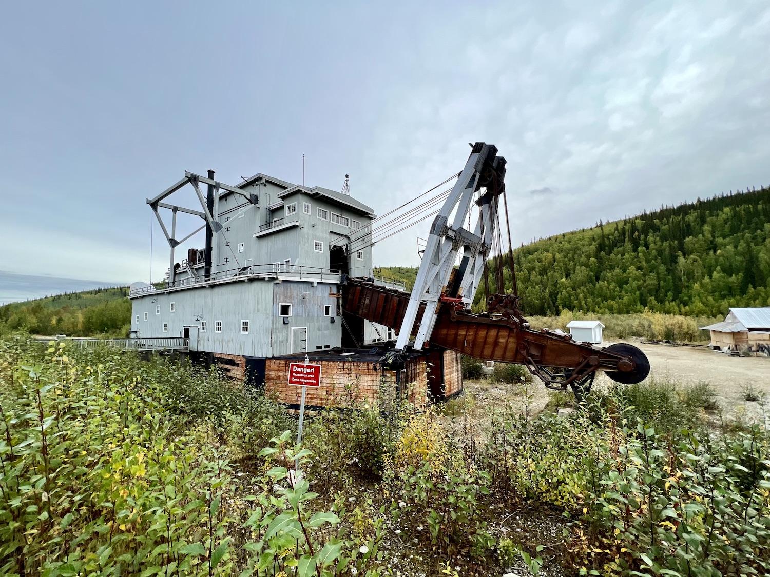 Dredge No. 4 is two-thirds the size of a football field and was once used to extract gold from the ground in the Yukon.