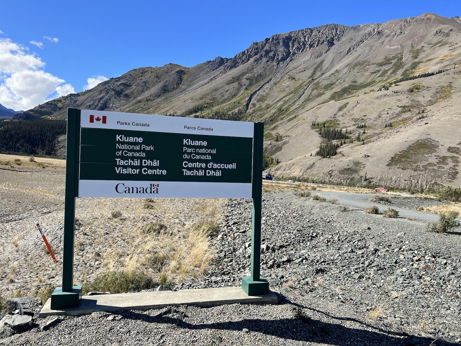 Kluane's Thechàl Dhâl' Visitor Centre is just off the Alaska Highway near a stretch of road where Dall's sheep come to lick road salt and can wind up becoming roadkill.
