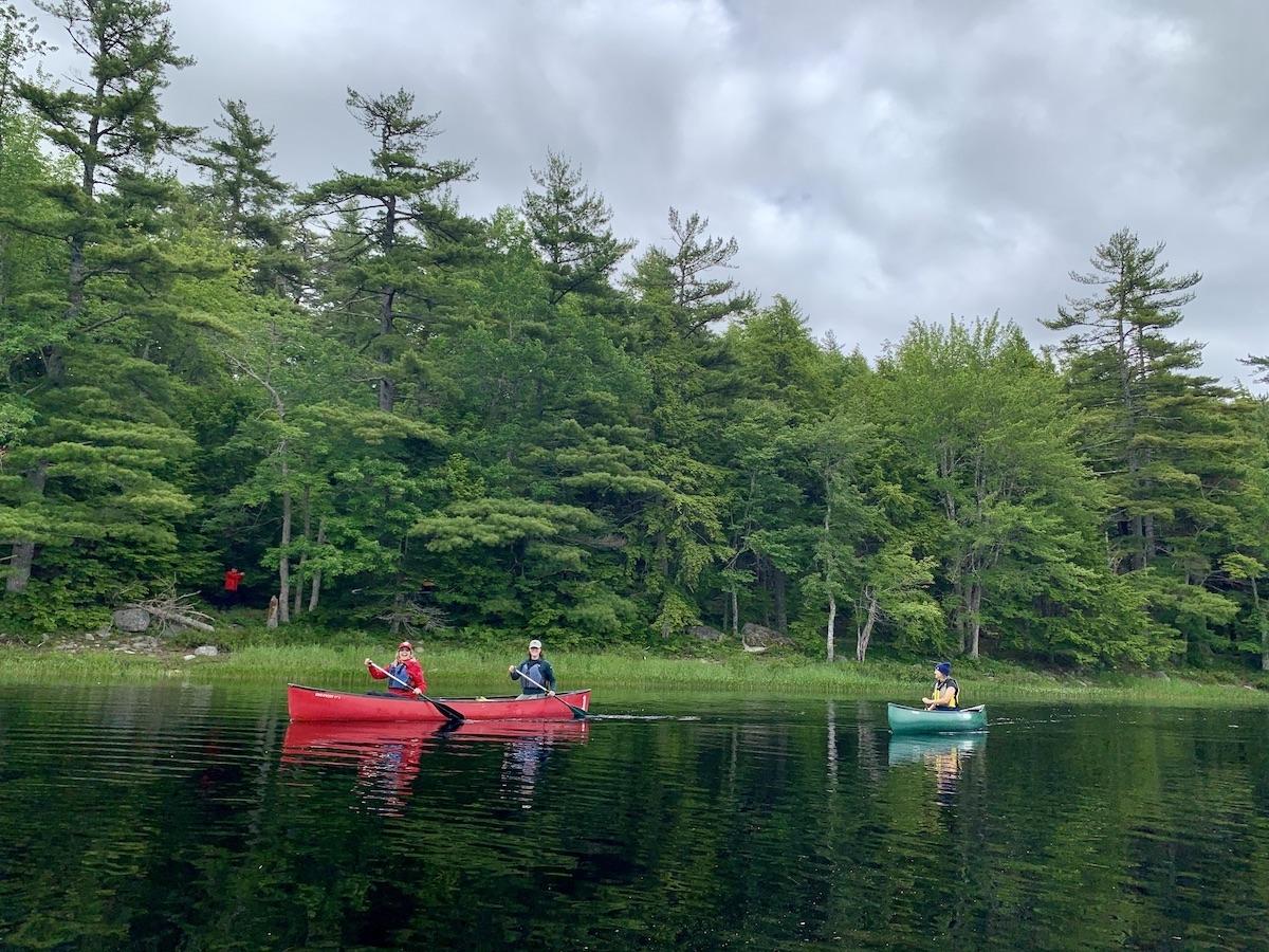 Summer canoeing in Nova Scotia's Kejimkujik National Park with Whynot Adventures.