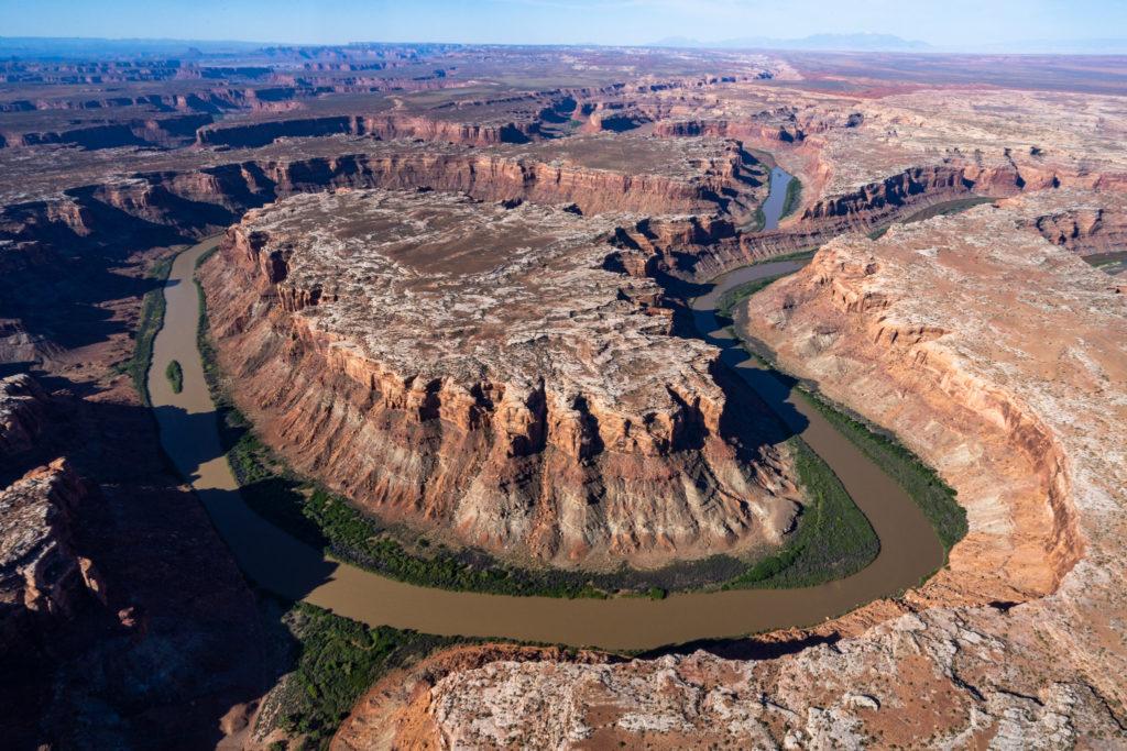 Bowknot Bend, Labyrinth Canyon (lease area located at upper right)/Pete McBride/EcoFlight