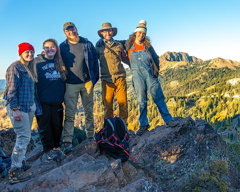 The Pika Crew: Megan, Hannah, Joe, Jonathan, Kat, Lassen Volcanic National Park / Rebecca Latson