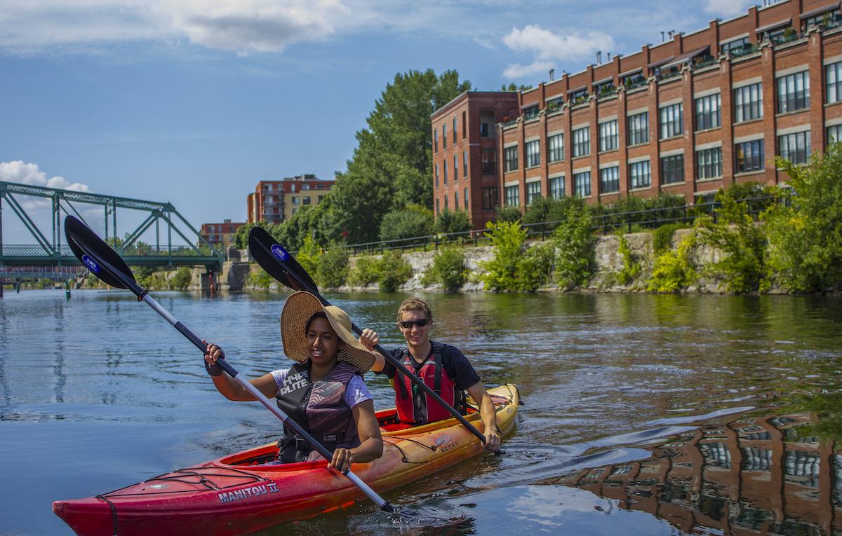 Kayak, or learn to kayak, on the Lachine Canal in Montreal this summer.
