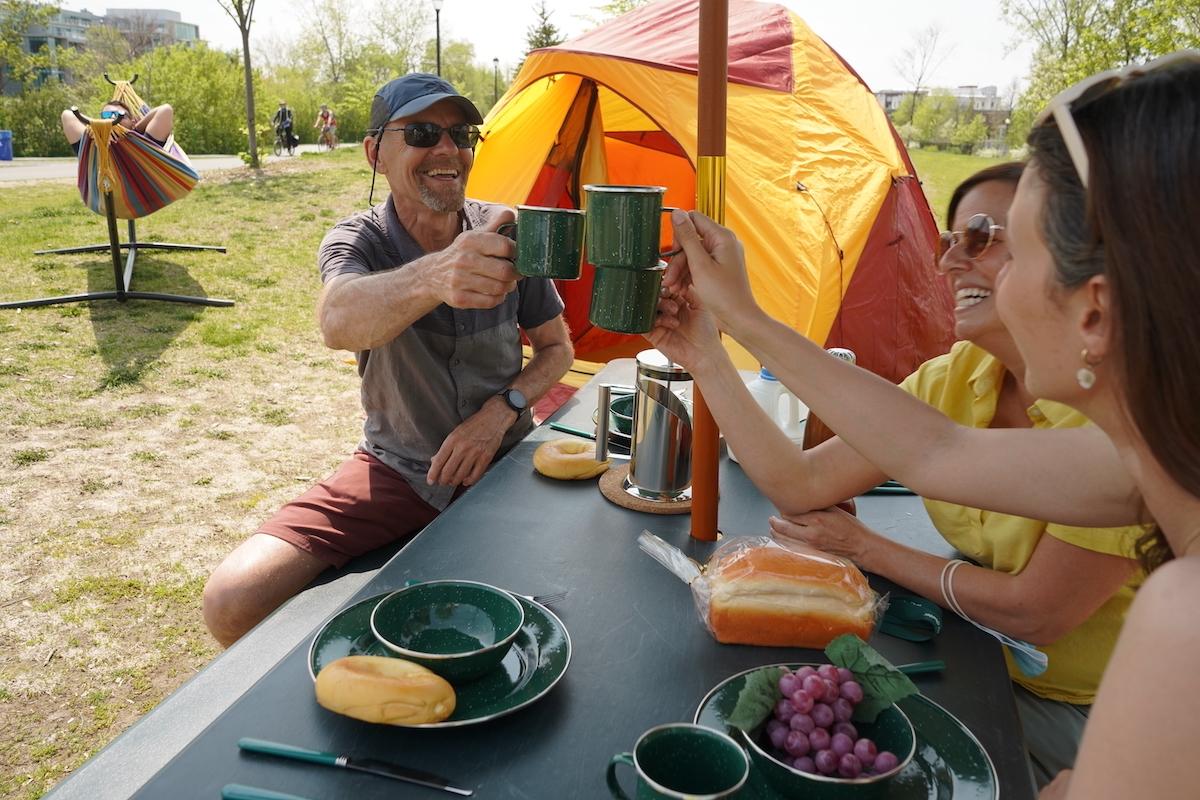 Parks Canada has a learn-to-camp program along Montreal's Lachine Canal.