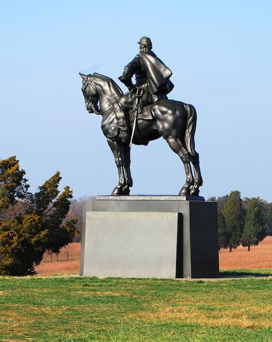 A statue of Confederate Gen. Thomas "Stonewall" Jackson long has stood on the battlefield at Manassas National Battlefield Park/Kurt Repanshek
