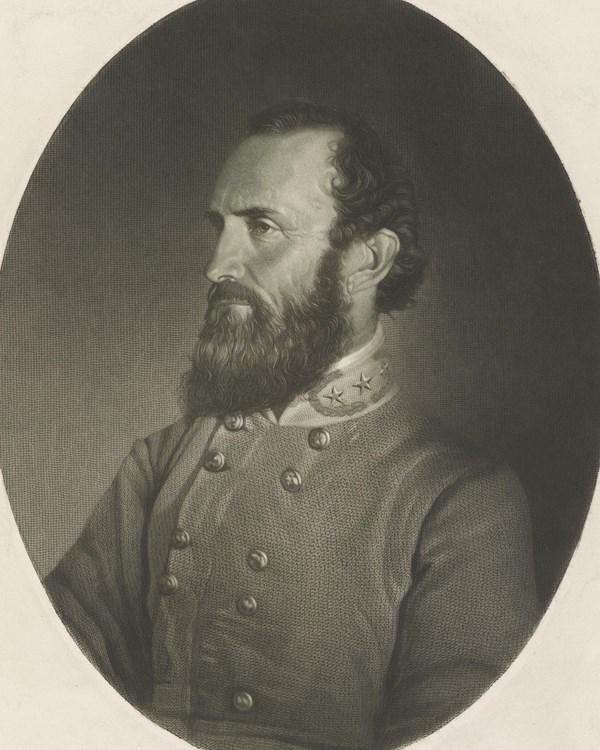 An 1860s portrait of Thomas J. "Stonewall" Jackson, Manassas National Battlefield Park / Library of Congress via NPS