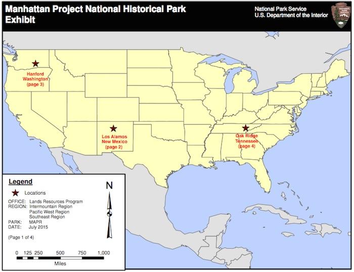 Manhattan Project National Historical Park Map