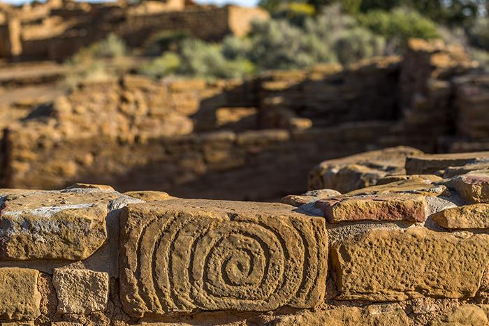 The spiral brick at Pipe Shrine House, Far View Site
