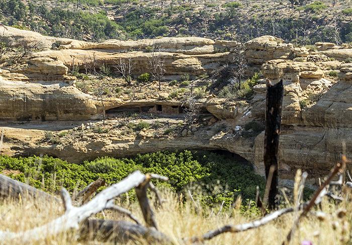 Cliff dwelling view from Wetherill Mesa Road
