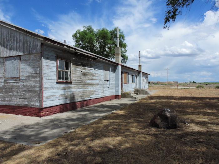 Some of the weather-beaten buildings at Minidoka National Historic Site/Lee Dalton