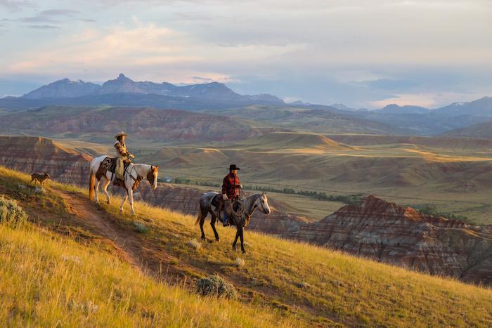 Horseback ride at the CM Ranch in Wyoming