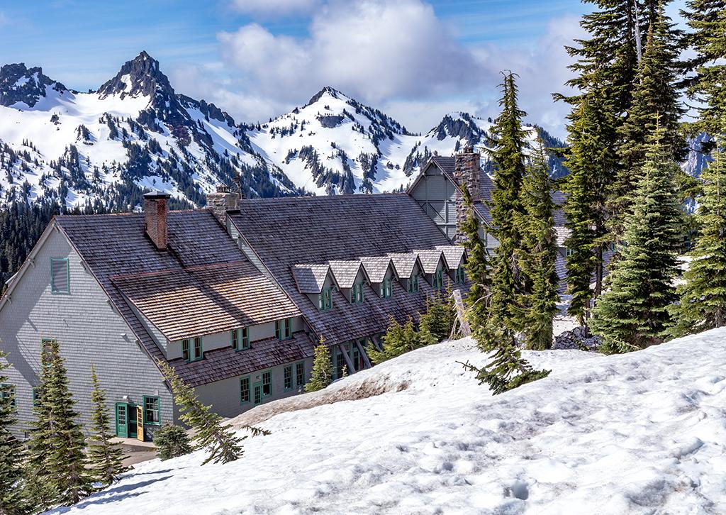The Paradise Inn In May, Mount Rainier National Park / Rebecca Latson