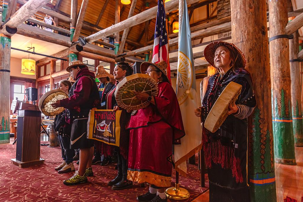 A Canoe Family performance, Mount Rainier National Park / Rebecca Latson