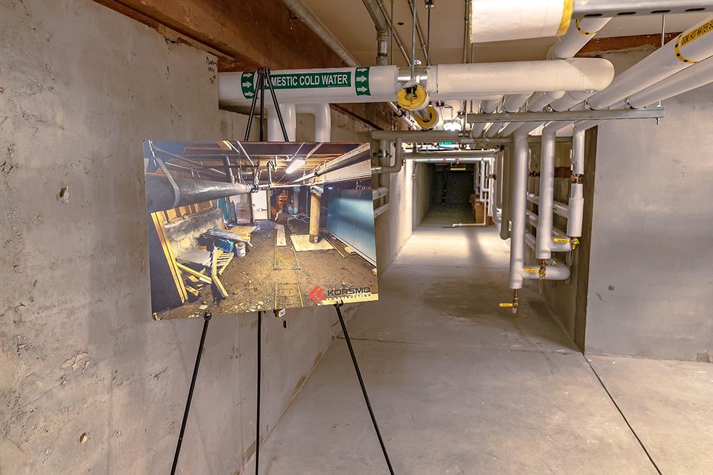 The Annex basement, before and after, Mount Rainier National Park / Rebecca Latson