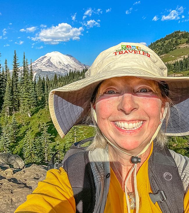 A very "snapshotty" selfie, Mount Rainier National Park / Rebecca Latson