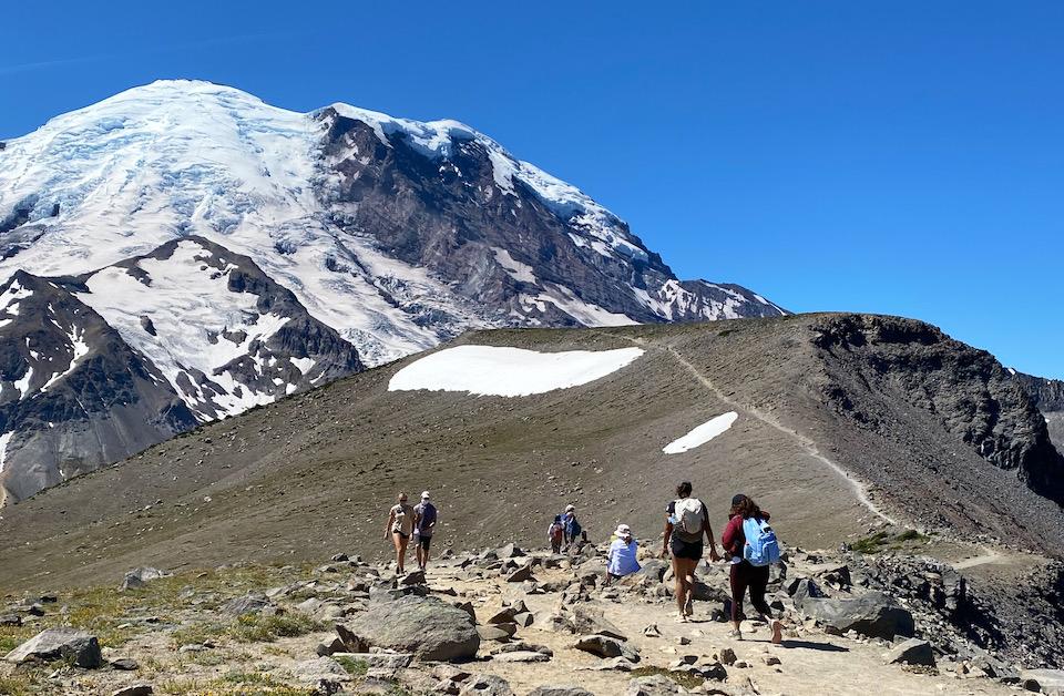Mount Rainier National Park was one of many national parks that has seen great declines in recreational visits through July. Rainier's visitation was down 340,948, according to the National Park Service./Rebecca Latson