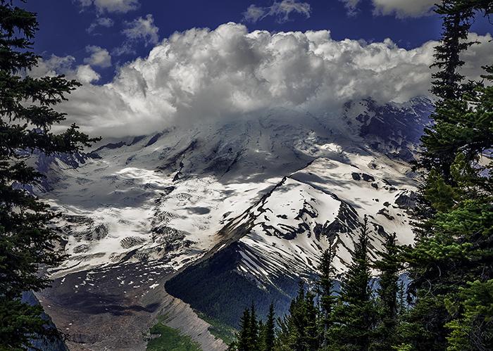 A closer view of &quot;The Mountain&quot; at Emmons Vista, Mount Rainier National Park / Rebecca Latson