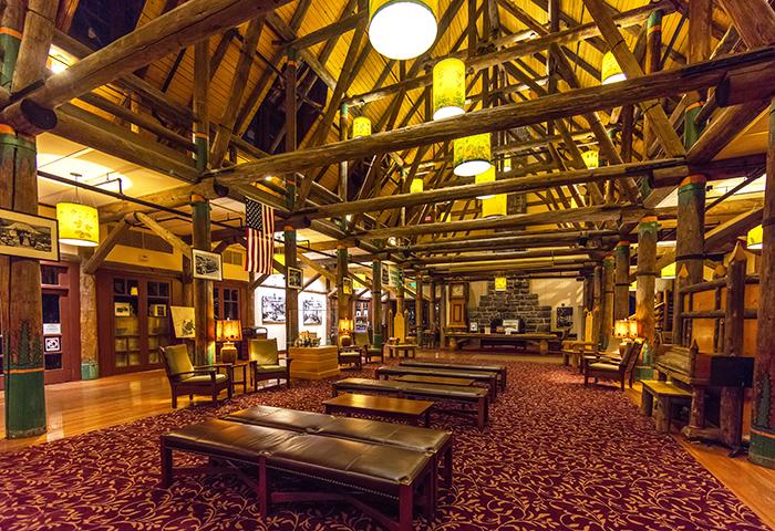 Pre-dawn hours in the lobby of the Paradise Inn, Mount Rainier National Park / Rebecca Latson