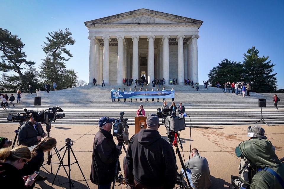 Campaign to restore and preserve the Tidal Basin on the National Mall was kicked off Wednesday/National Trust for Historic Preservation, Sam Kittner