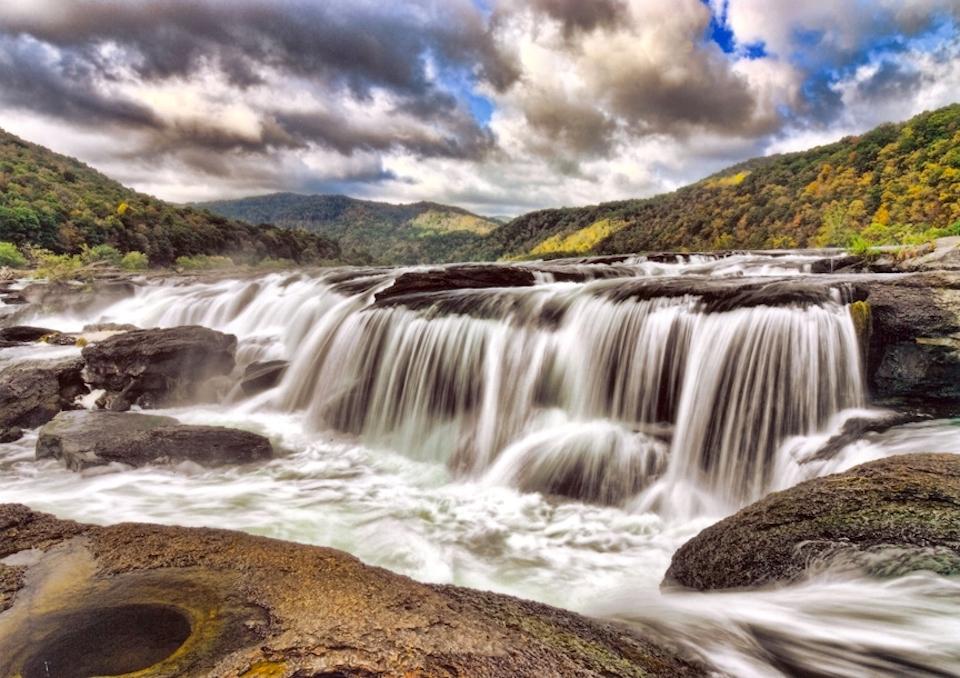 Sandstone Falls is one of four areas within New River Gorge that carry the "national park" designation/Gary Hartley