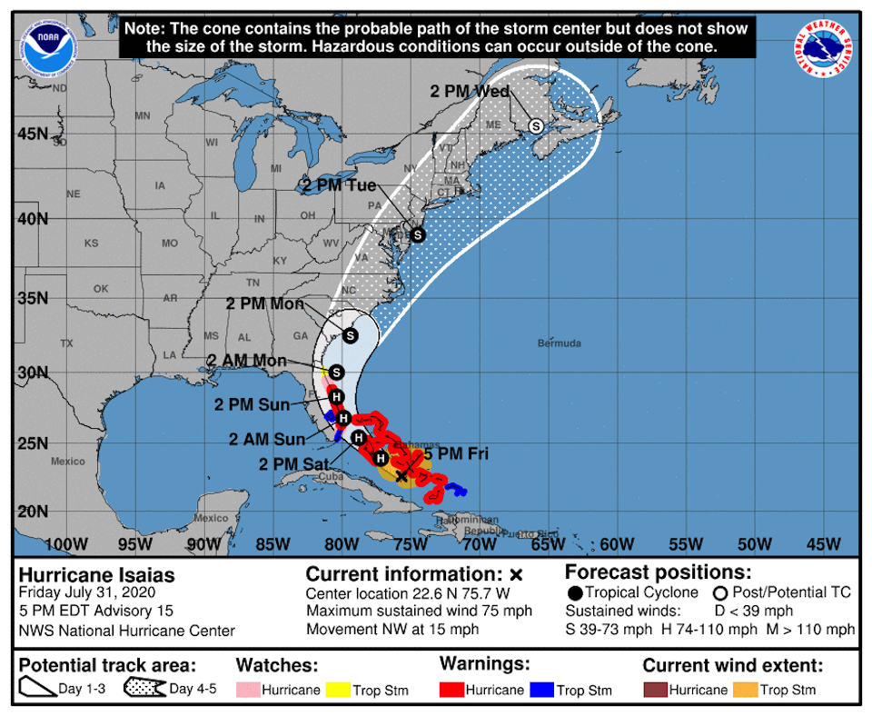 UPDATE National Parks Closing Ahead Of Hurricane Isaias
