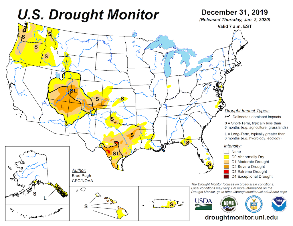 The Southwest has been locked in a long-term drought/NOAA