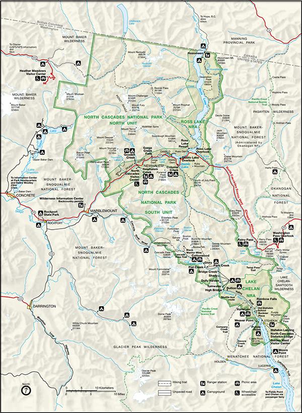 North Cascades Complex map / NPS