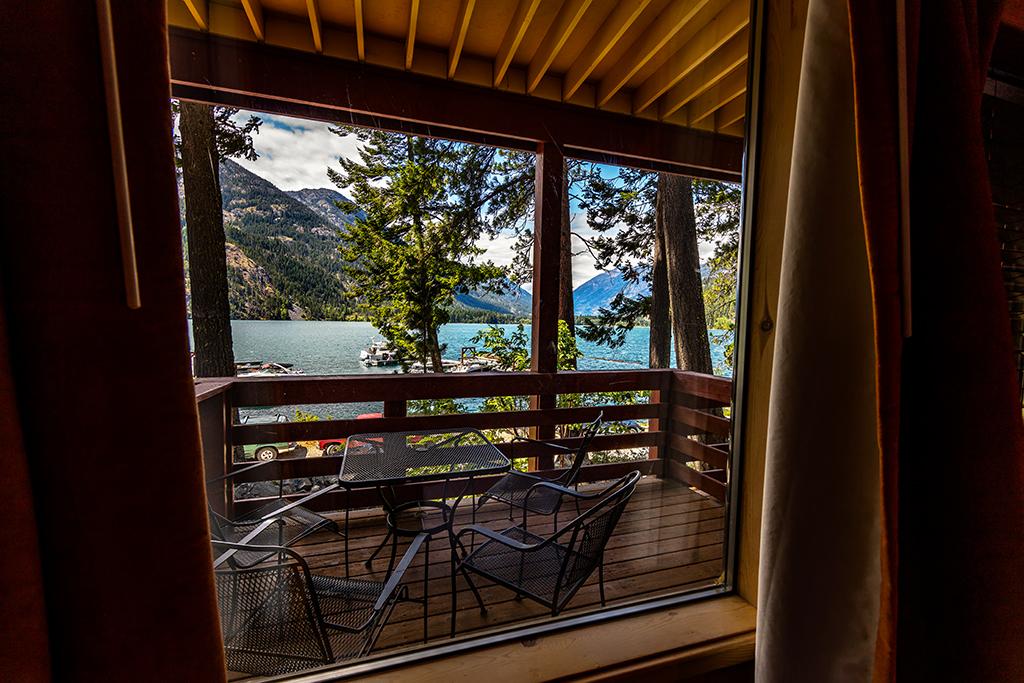 The view outside the window, North Cascades Lodge at Stehekin, Lake Chelan National Recreation Area, North Cascades Complex / Rebecca Latson