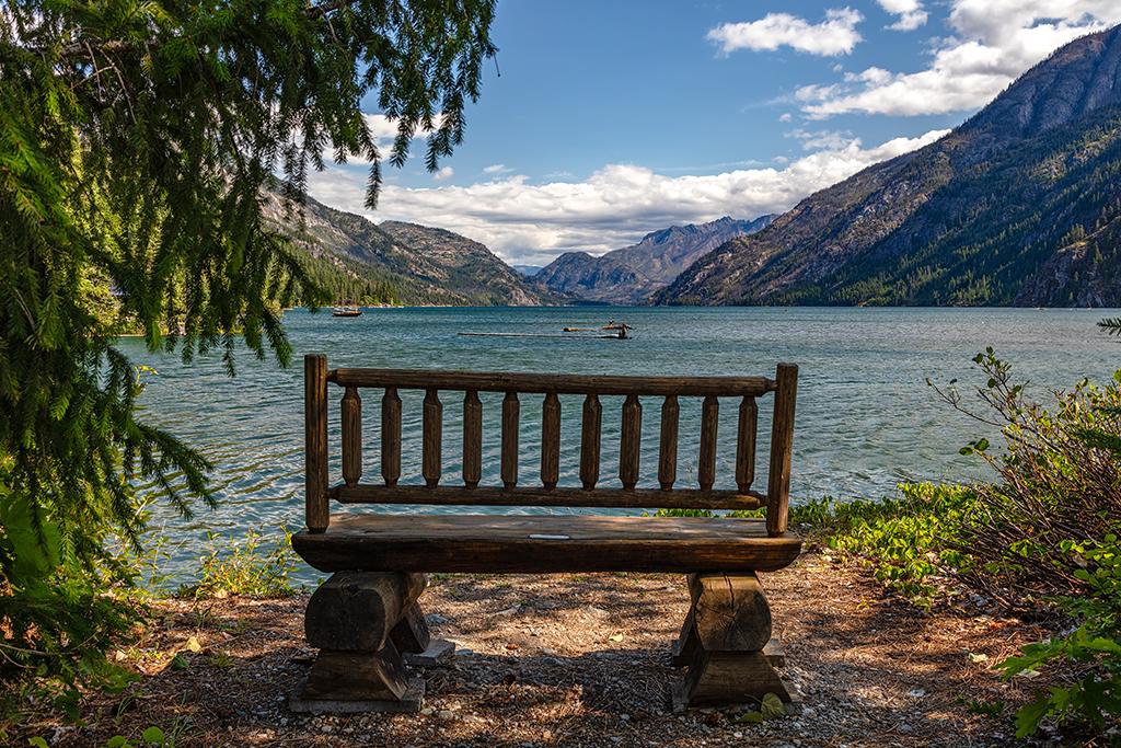 A spot to sit and meditate, Lake Chelan National Recreation Area, North Cascades Complex / Rebecca Latson