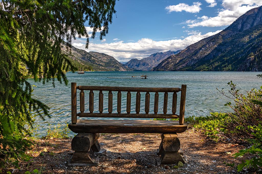 A quiet place to sit and meditate right off the Stehekin Valley Road, Lake Chelan National Recreation Area, North Cascades Complex / Rebecca Latson