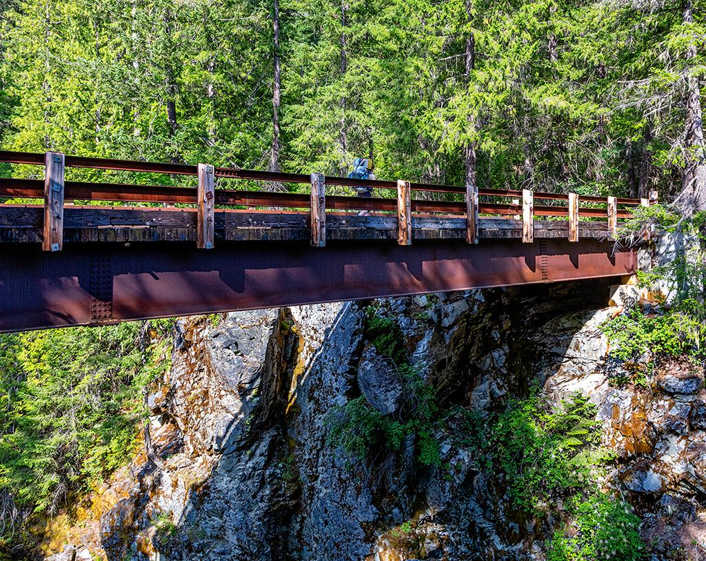 Crossing over the High Bridge, North Cascades National Park, North Cascades Complex / Rebecca Latson
