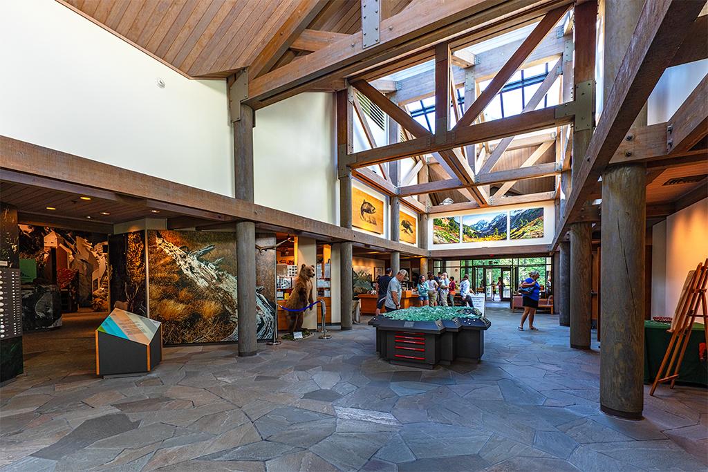 Inside the visitor center, North Cascades National Park, North Cascades Complex / Rebecca Latson