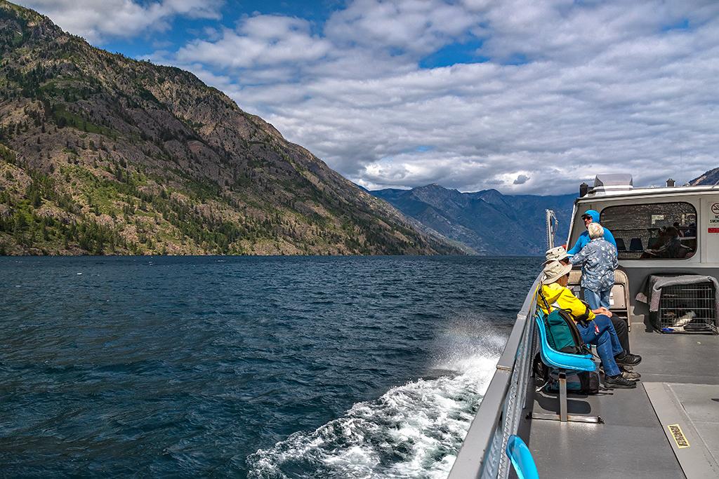 Enjoying the ferry ride uplake, Lake Chelan National Recreation Area, North Cascades Complex / Rebecca Latson  