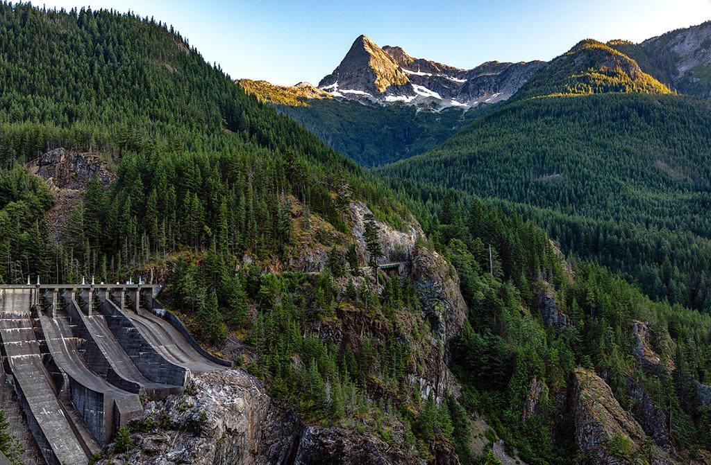 The view on the other side of Diablo Dam, Ross Lake National Recreation Area, North Cascades Complex / Rebecca Latson