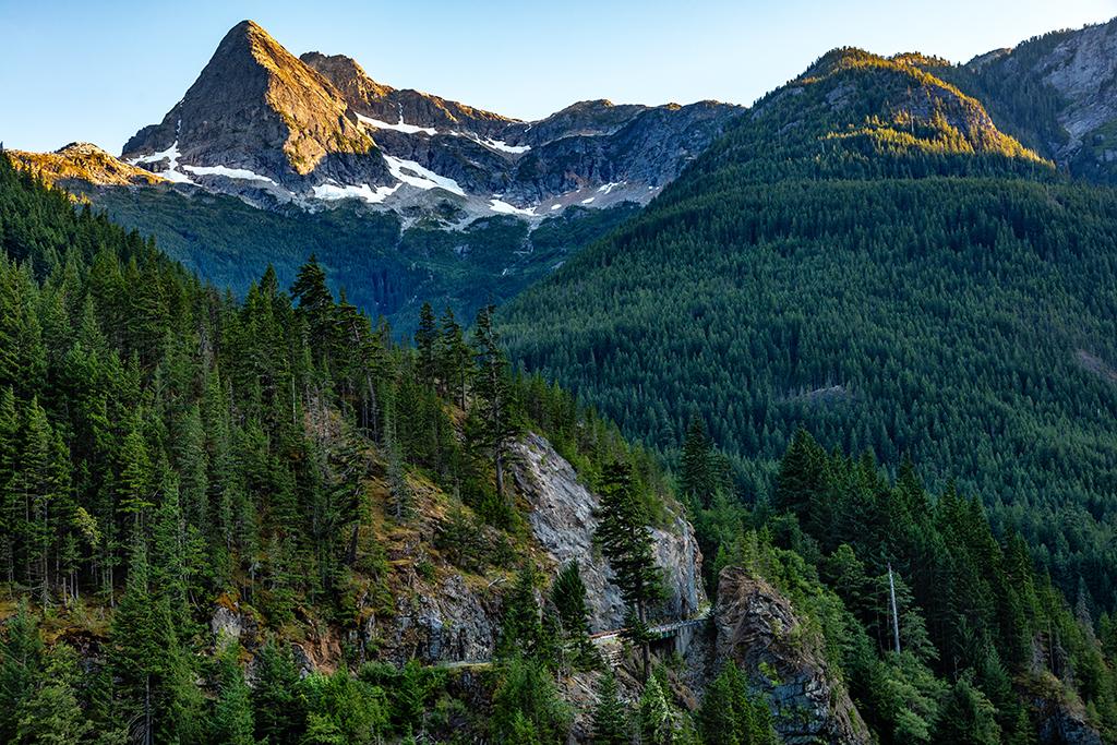 An evening view of Pyramid Peak, Ross Lake National Recreation Area, North Cascades Complex / Rebecca Latson