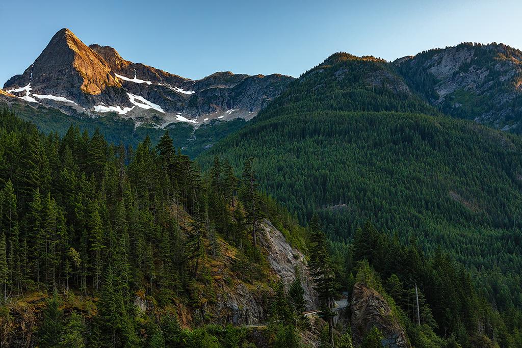 Pyramid Mountain and evening scenery, Ross Lake National Recreation Area, North Cascades Complex / Rebecca Latson