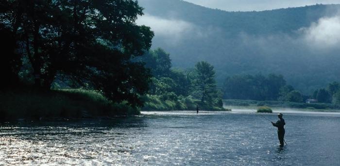 Each year, cold water fishing and boating add $305 million to the economy in Upper Delaware River communities, with the West Branch a favorite destination for anglers/© David B. Soete