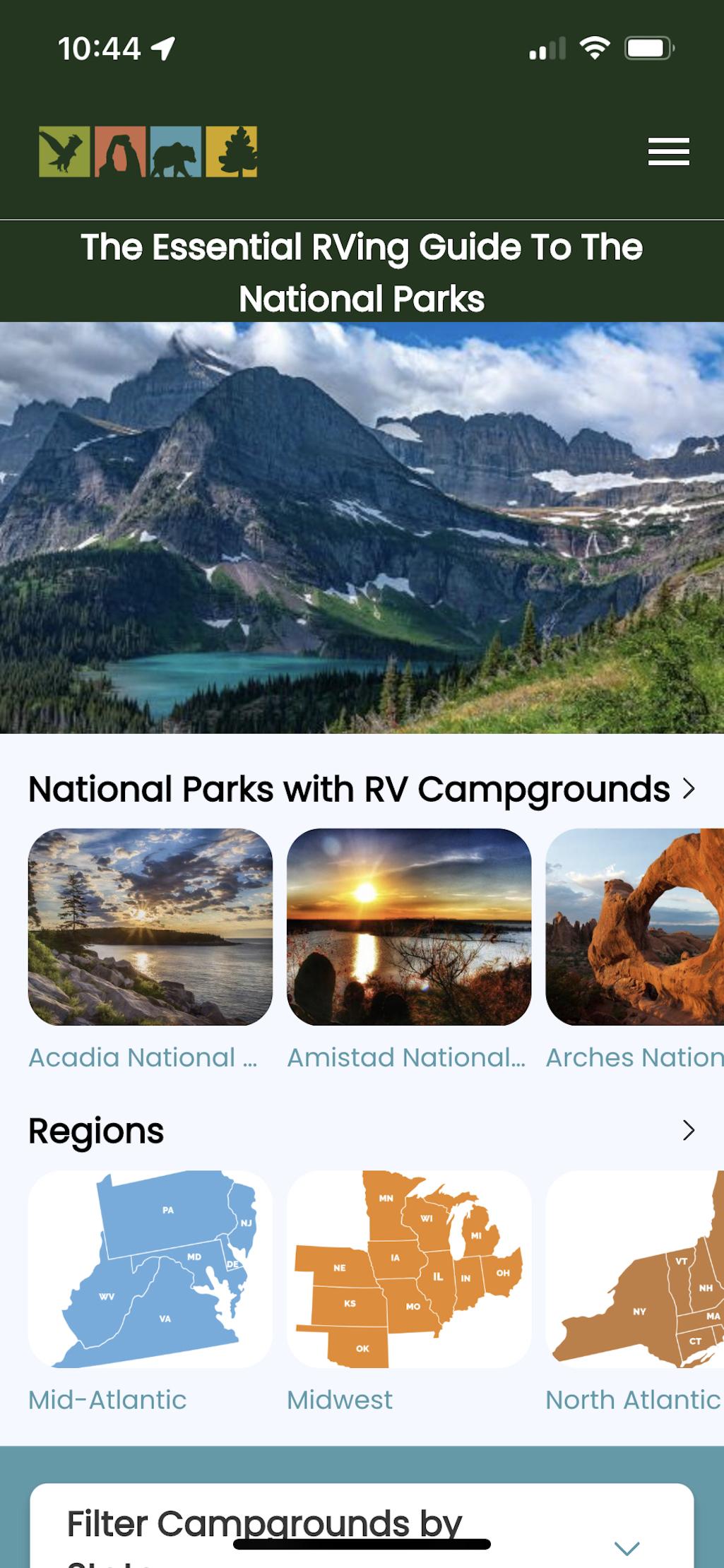 National Park RVing Guide/National Parks Traveler