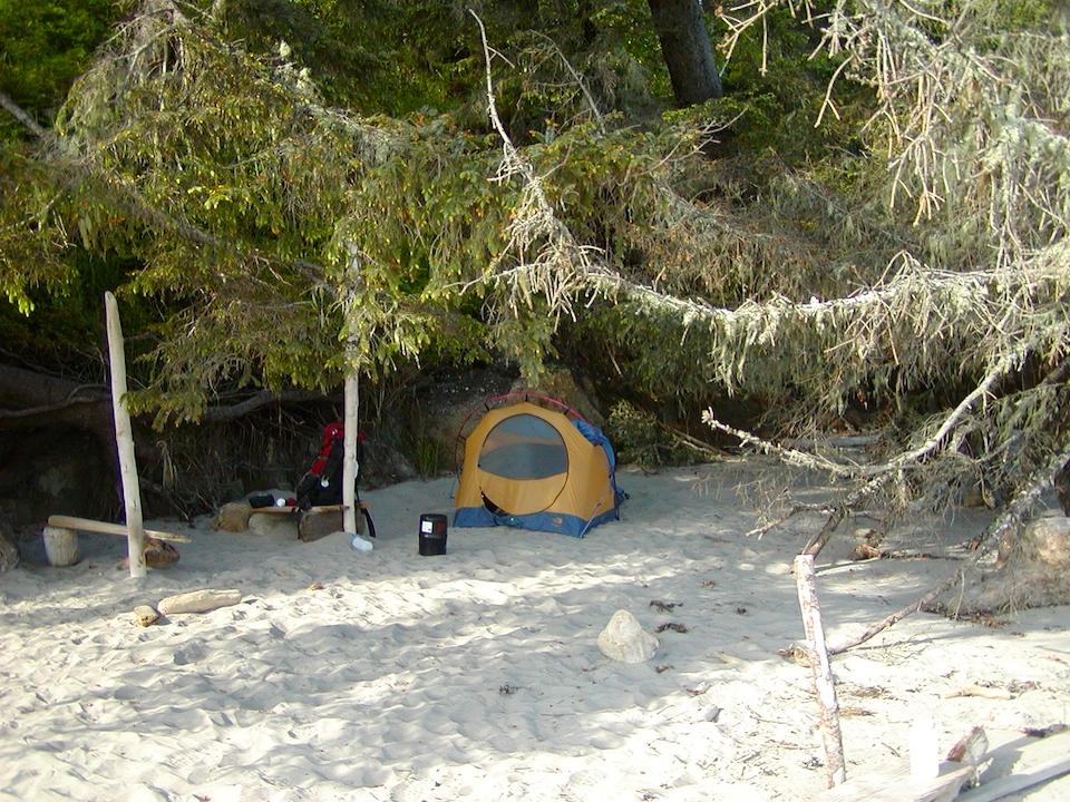 A campsite on the South Coast of Olympic National Park/NPS