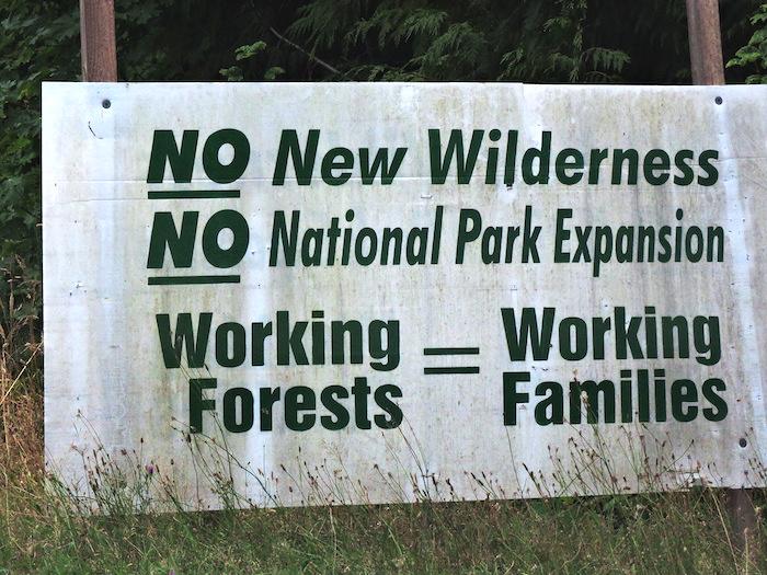 "No More Wilderness, No Park Expansion"