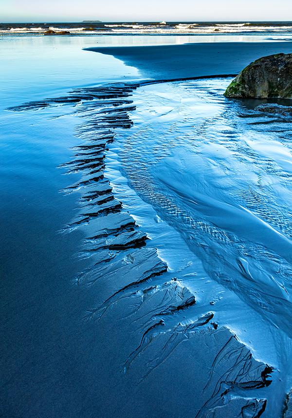 Rivulets and runoff at Ruby Beach, Olympic National Park / Rebecca Latson