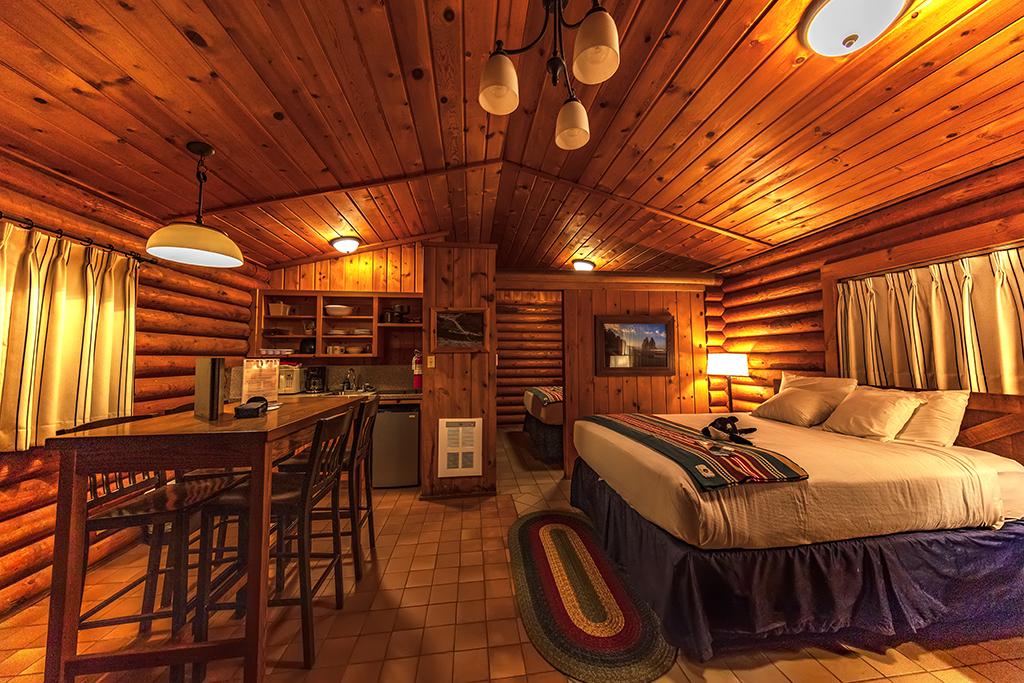 Kalaloch Lodge cabin interior, Olympic National Park / Rebecca Latson