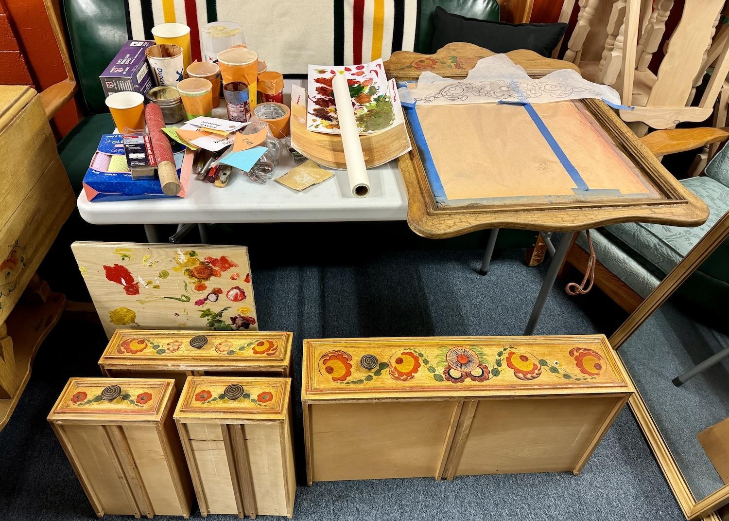 Fading artwork on Monterey pieces will be refreshed.