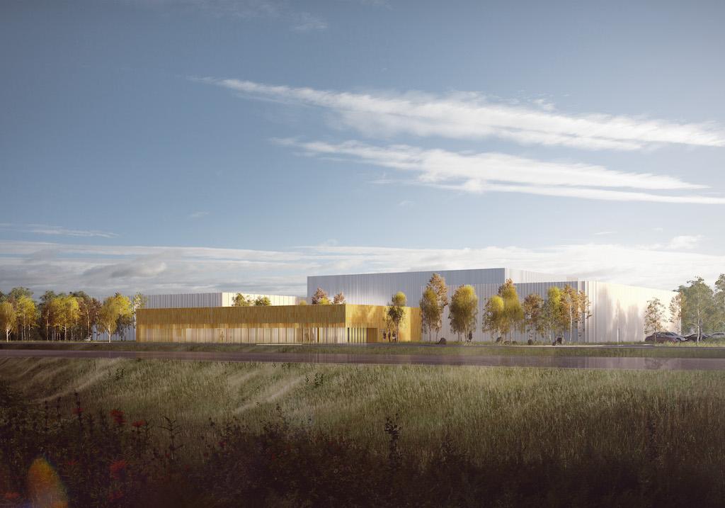 An artist's rendering of the exterior of the new Parks Canada collection storage facility.