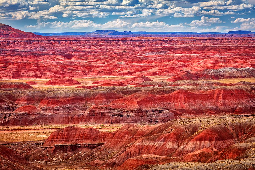 Painted Desert seen from Kachina Point - over-edited, Petrified Forest National Park / Rebecca Latson