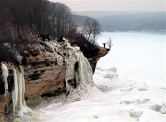 Spray Falls is just one of the ice-climbing options in Pictured Rocks National Lakeshore / Lars Jensen