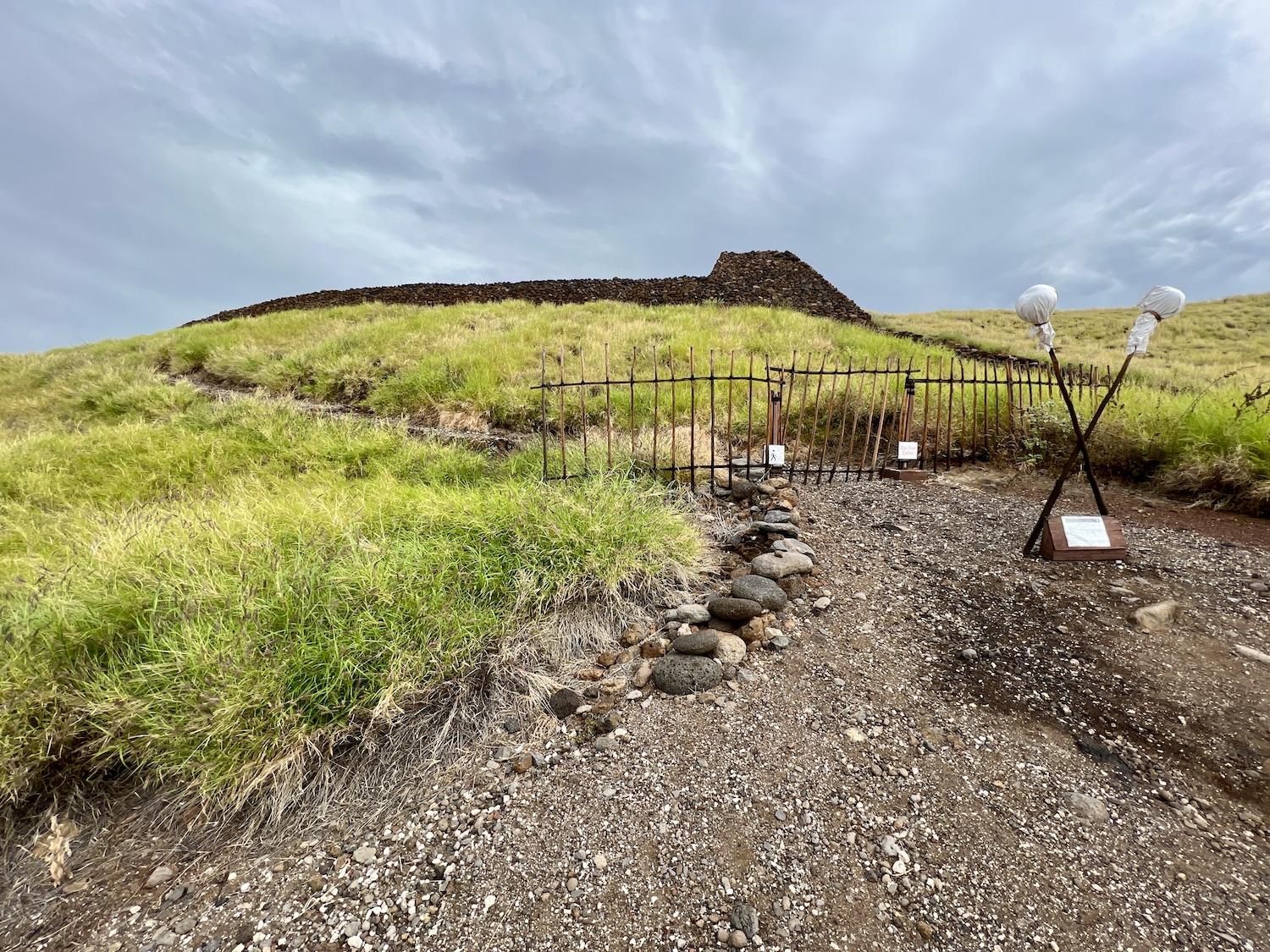 This is as close as you can get to the Puʻukoholā Heiau (temple).