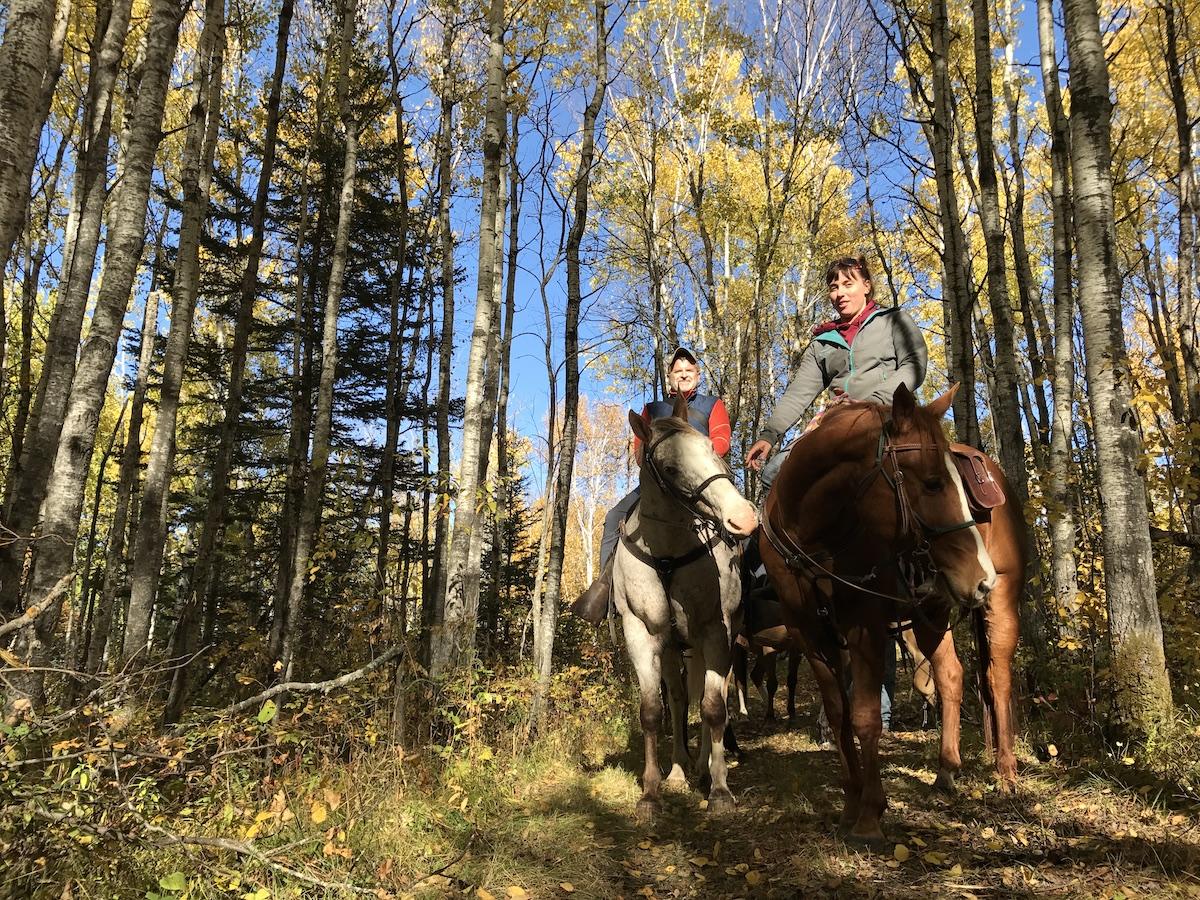 At Riding Mountain National Park in Manitoba, nature time involves horses.