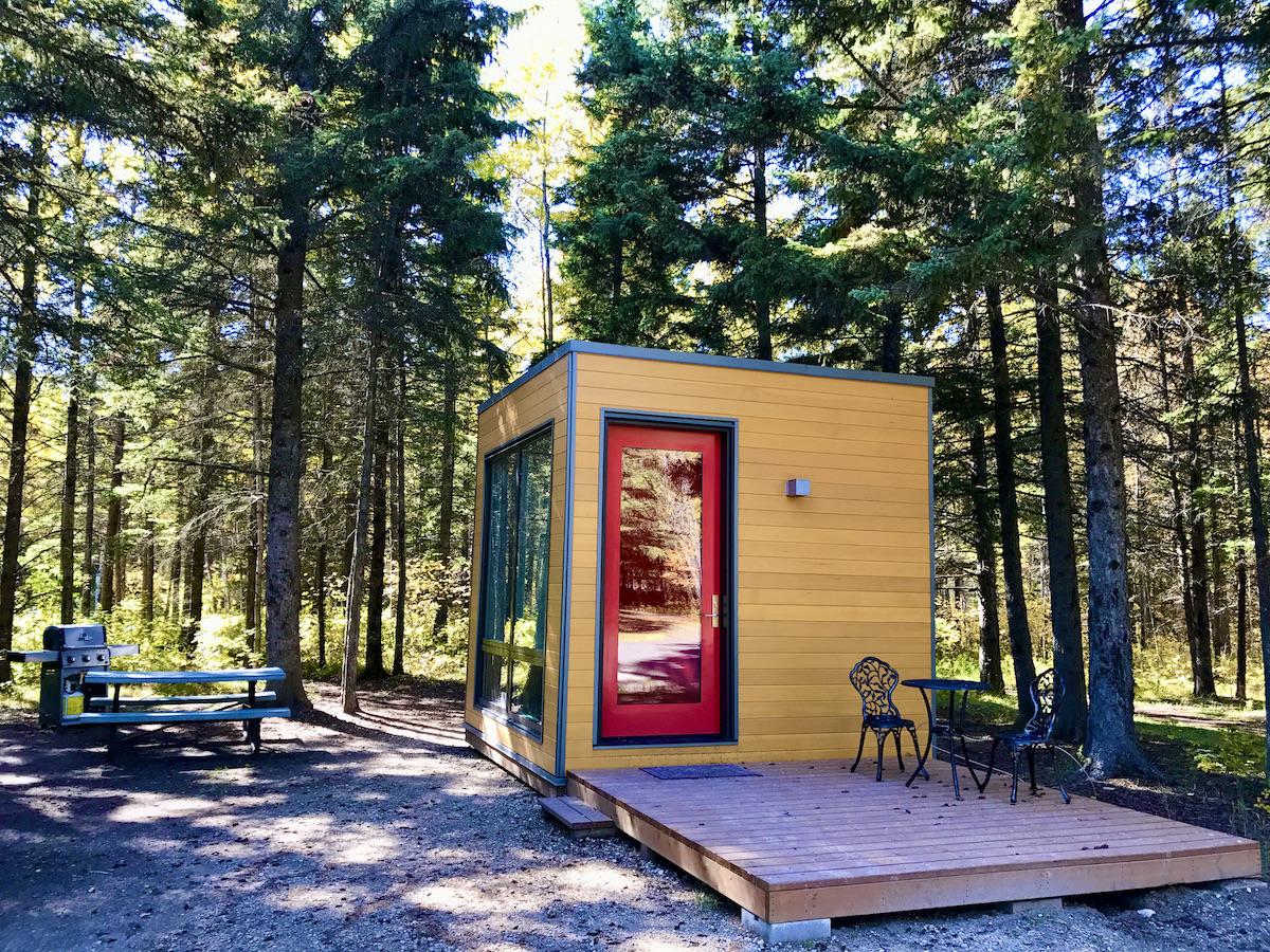 A MicrOcube in Riding Mountain National Park in Manitoba.