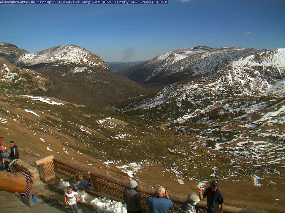 Clear view from Alpine Visitor Center in Rocky Mountain National Park on Sunday/NPS